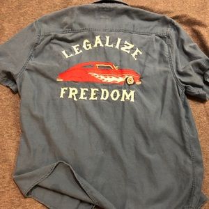 Legalize freedom. Lucky brand button down. Large.